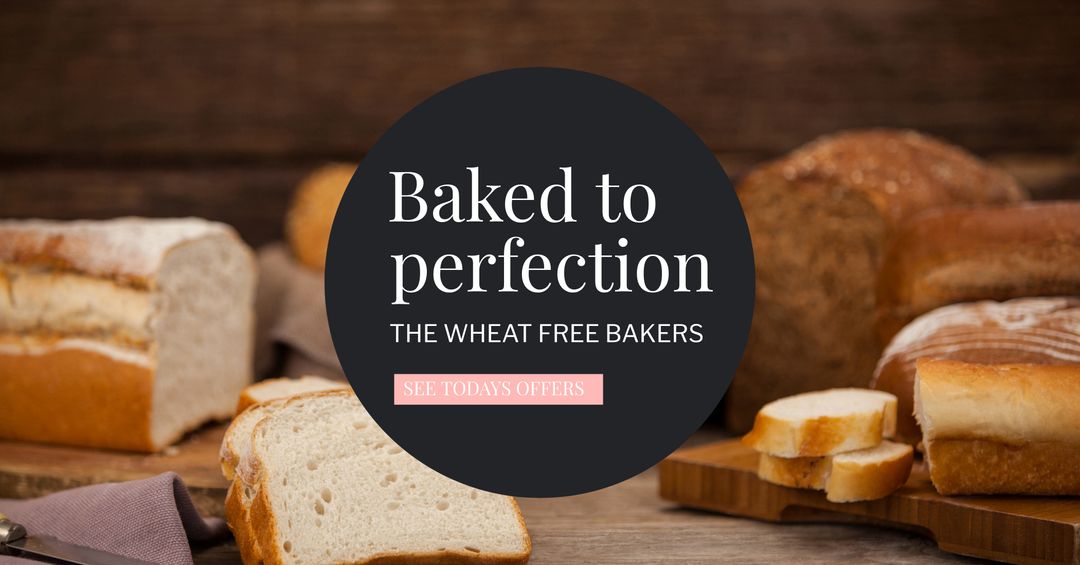 Gluten-Free Bread Selection Displayed on Rustic Wooden Boards