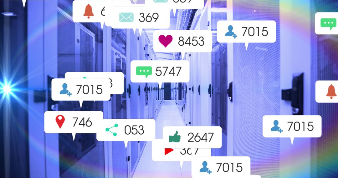 Social Media Engagement Numerics Overlapping Data Servers