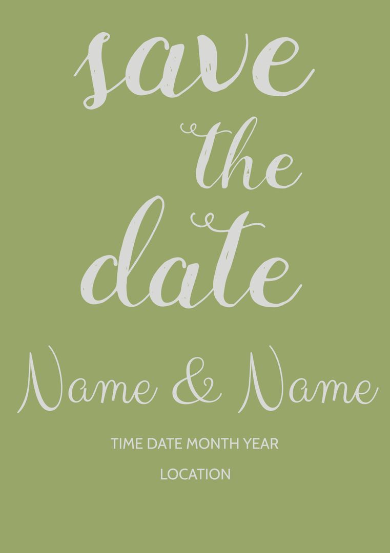 Whimsical Save the Date Template for Elegant Announcements