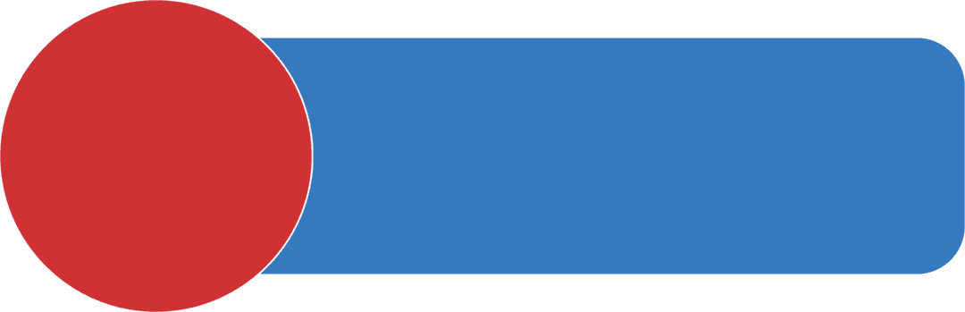 Abstract Red and Blue Geometric Shapes on Transparent Background