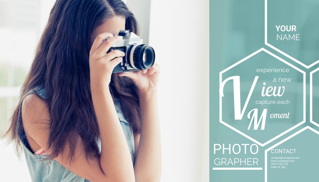 Woman Capturing Images With Camera indoors Indicating Photography Services
