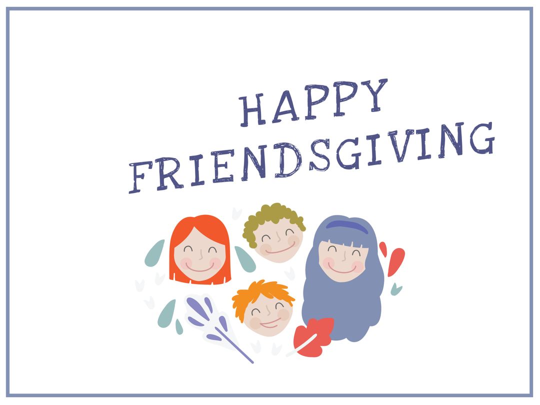 Joyful Cartoon Faces Celebrating Friendship and Togetherness