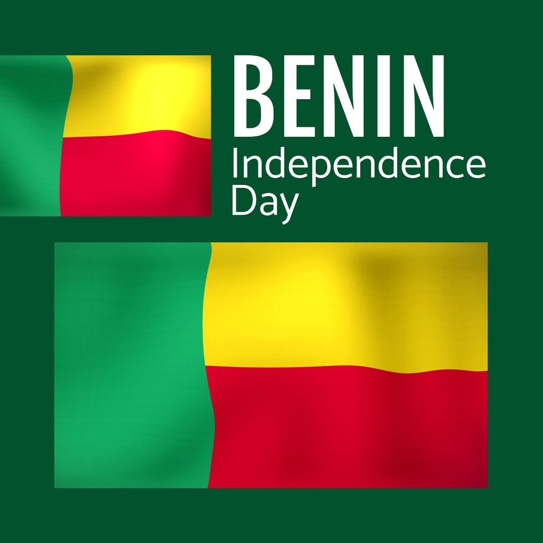 Benin Independence Day Celebration with Flag Design