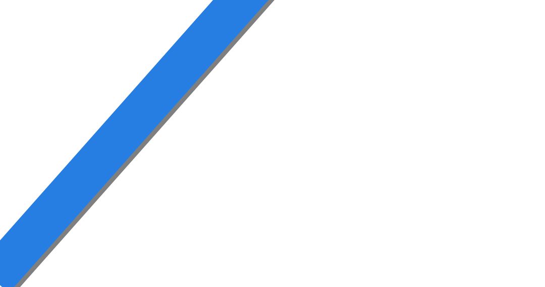 Blue Stripe on White Background with Copy Space