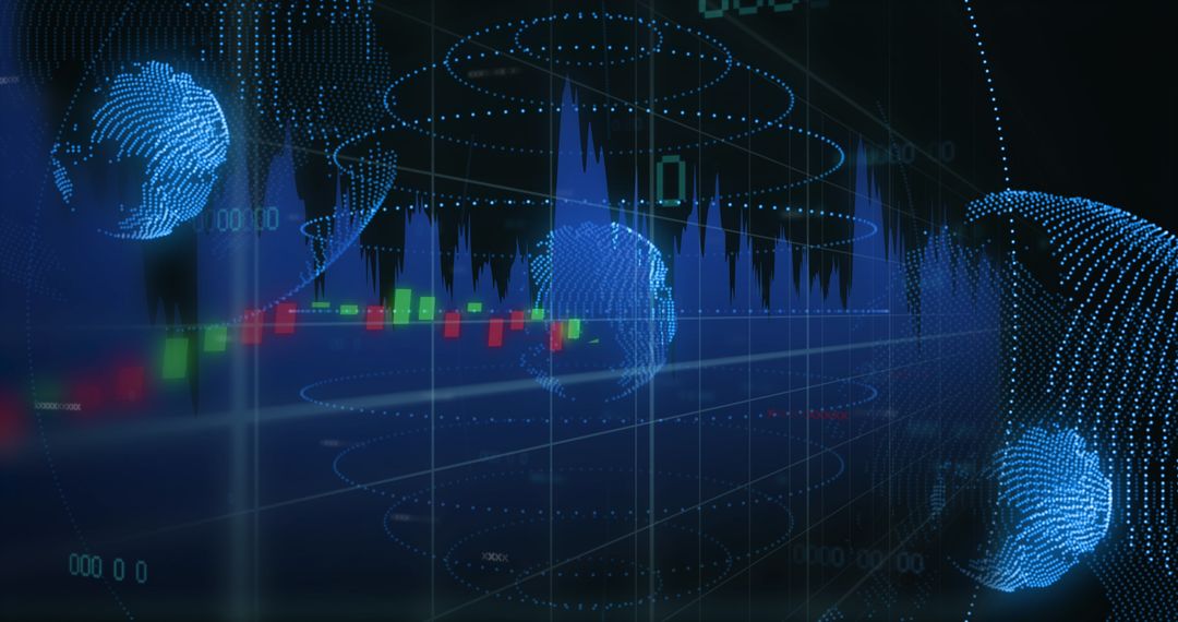 digital data processing overlaid on globe network interface - Free Images, Stock Photos and Pictures on Pikwizard.com