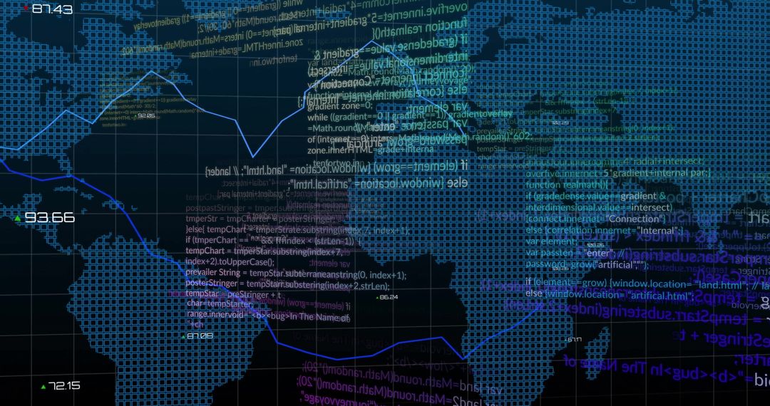 Global Data Processing with Abstract Digital Interface - Free Images, Stock Photos and Pictures on Pikwizard.com