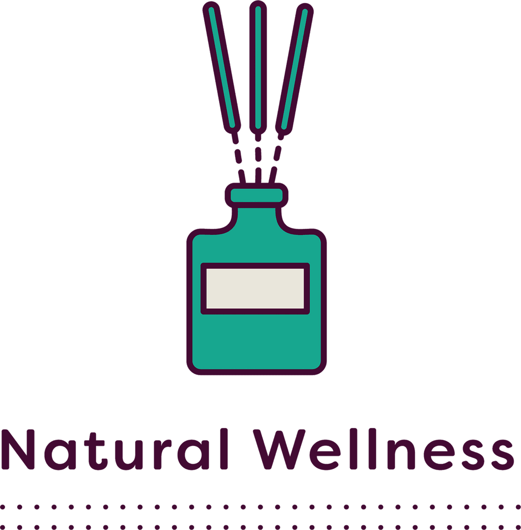 Natural Wellness Icon with Aromatherapy Sticks on Transparent Background