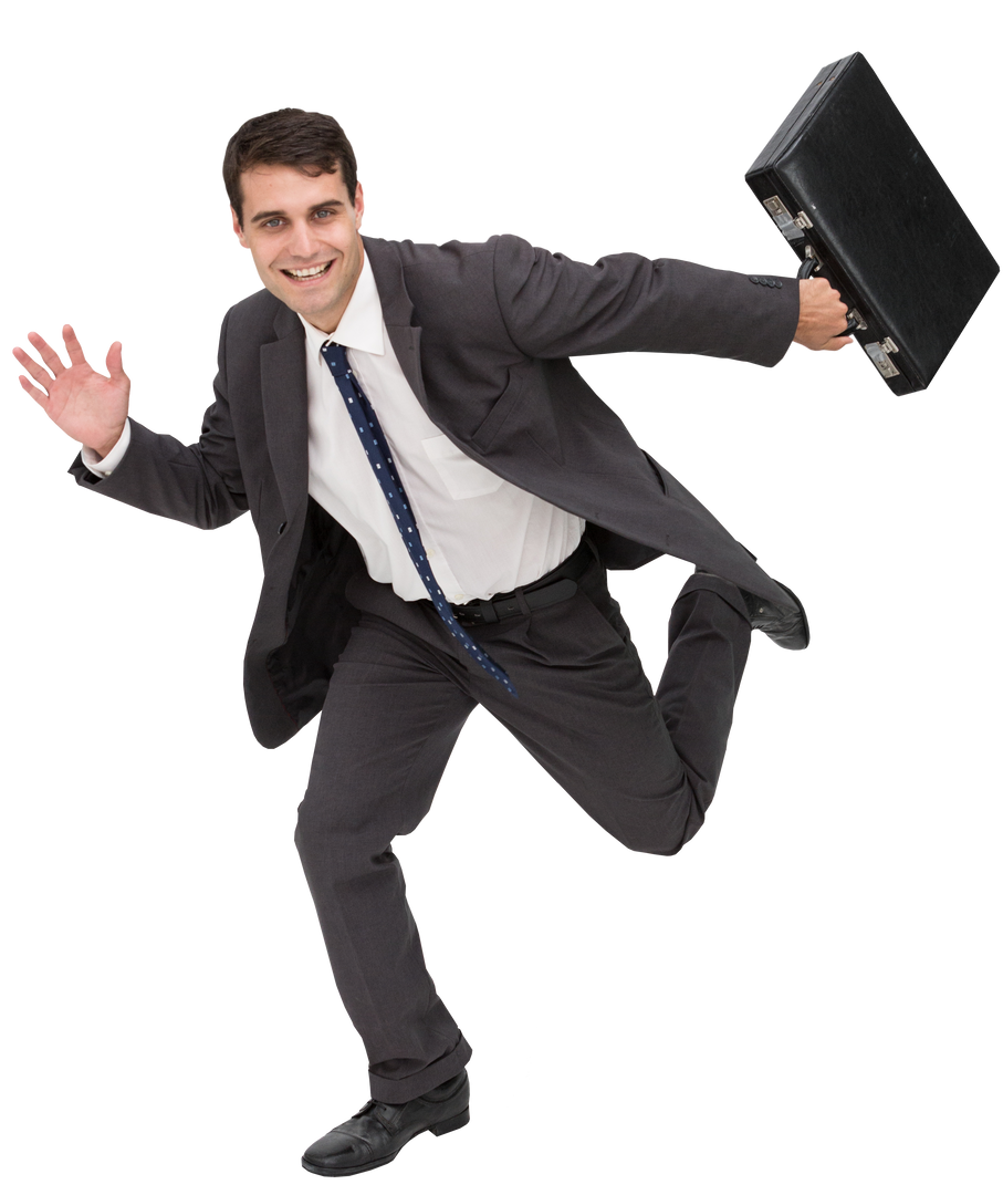 Dynamic Businessman Rushing with Transparent Background - Download Free Stock Images Pikwizard.com