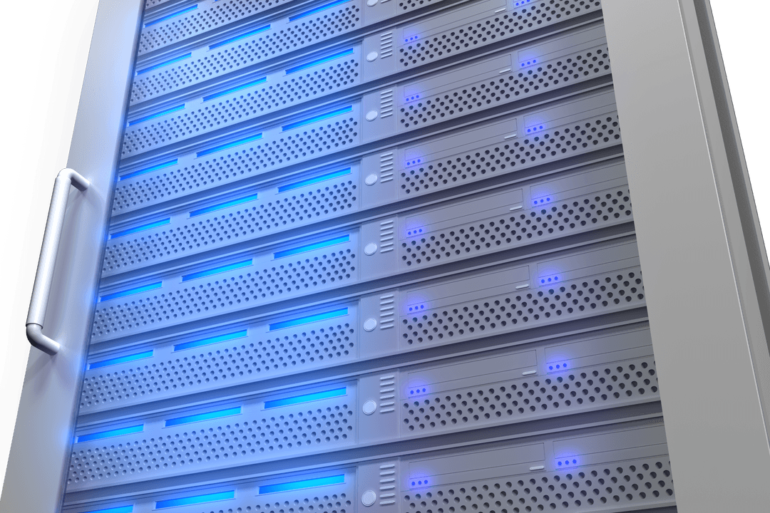 Transparent Server Icons Digital Technology Concept