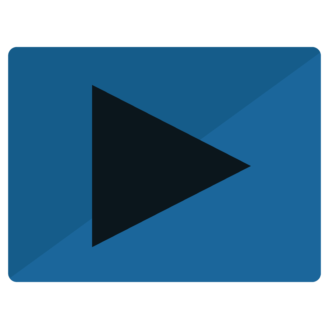Transparent Blue Rectangle with Black Arrow Icon