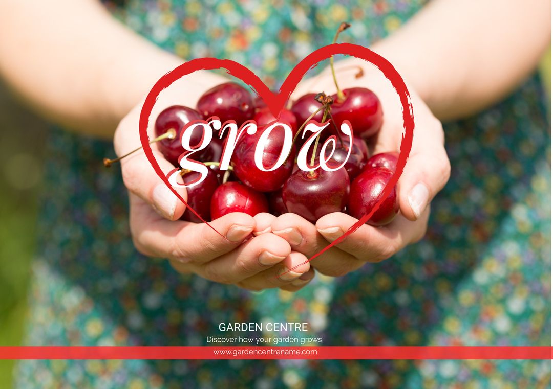 Hands Cradling Cherries Symbolizing Growth and Sustainability