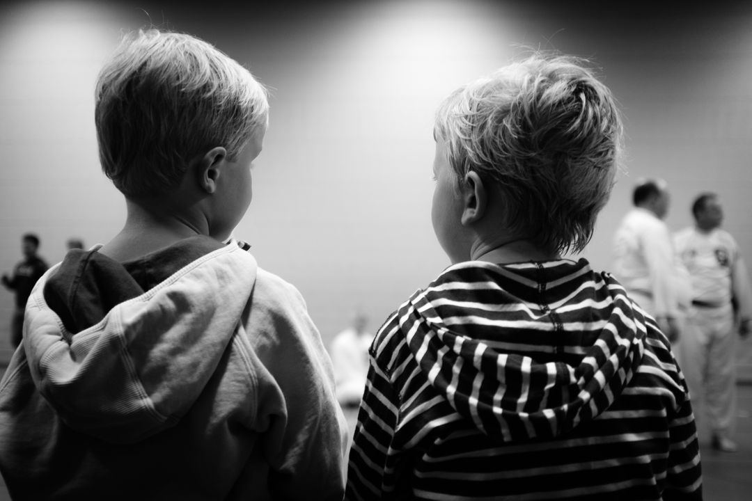 Two Young Boys Observing Martial Arts Class - Free Images, Stock Photos and Pictures on Pikwizard.com