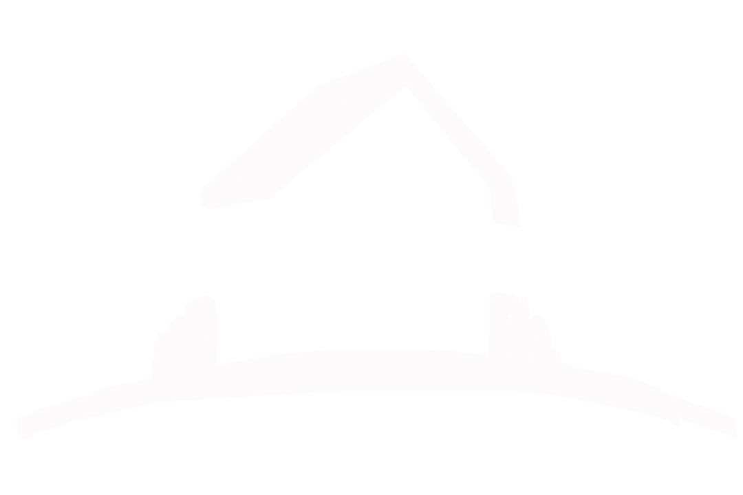 Minimalist House Silhouette on Hill with Transparent Background