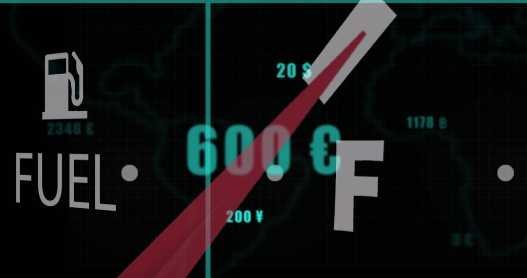 Futuristic Car Dashboard with Financial Data Integration
