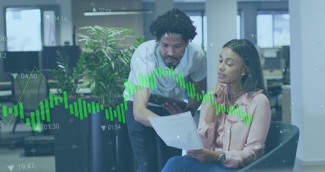 Team analyzing financial data and charts in modern office - Free Images, Stock Photos and Pictures on Pikwizard.com