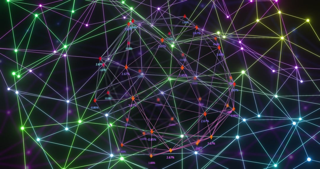Abstract Globe of Illuminated Digital Network Connections