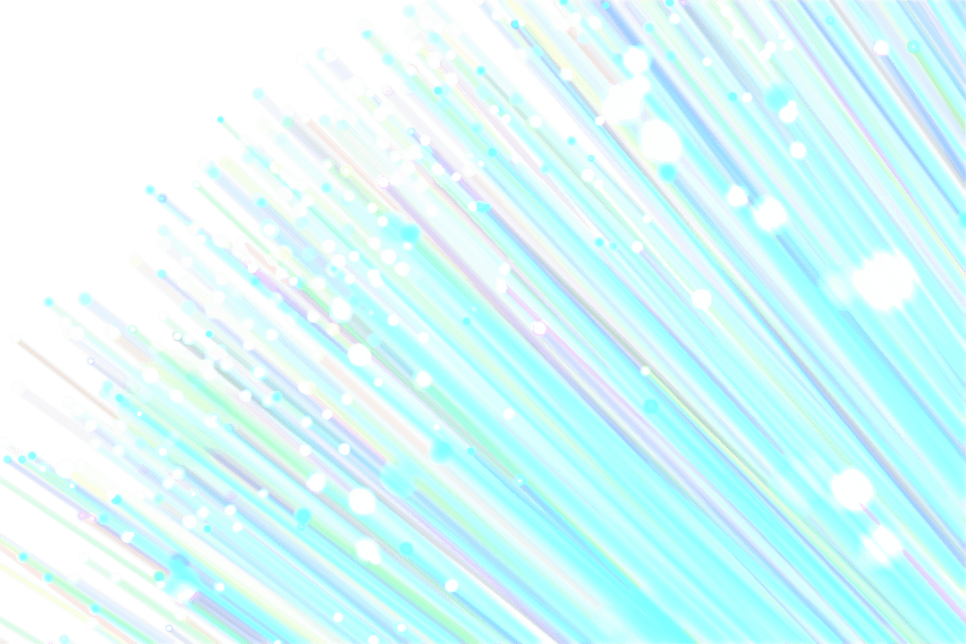 Vibrant Transparent Fiber Optics Visualizing Fast Digital Connectivity