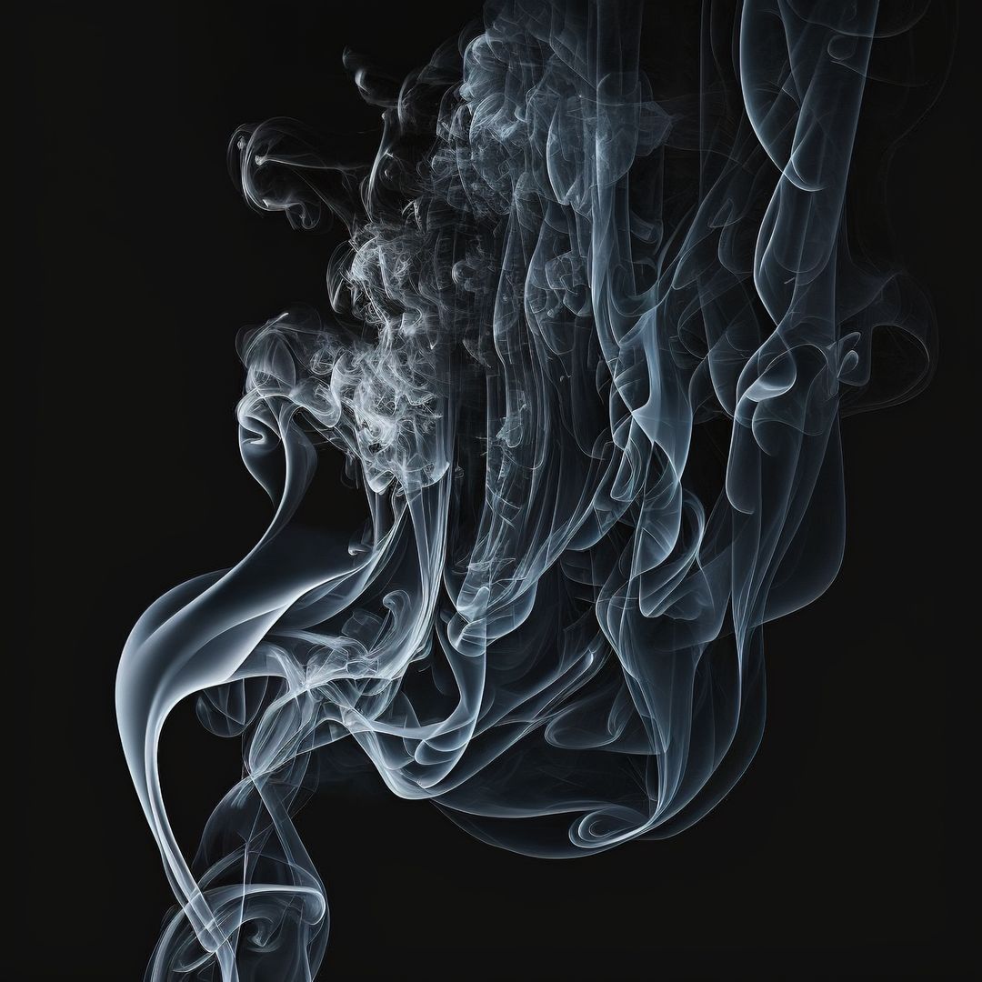 Abstract Smoke Swirls on Black Background - Free Images, Stock Photos and Pictures on Pikwizard.com