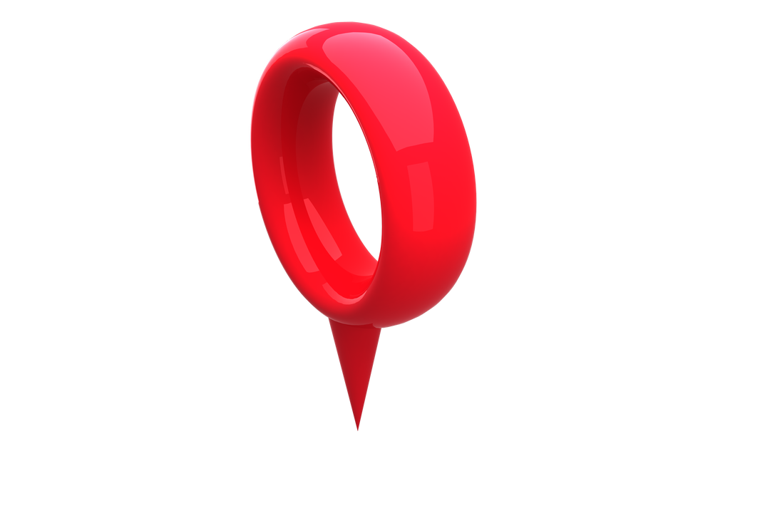 Transparent Red 3D Navigation Marker on White Background - Download Free Stock Images Pikwizard.com