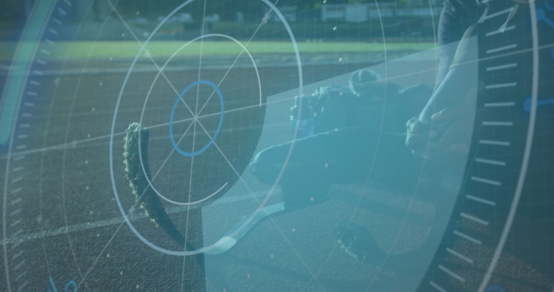 Athlete with Prosthetic Leg Utilizing Digital Training Interface