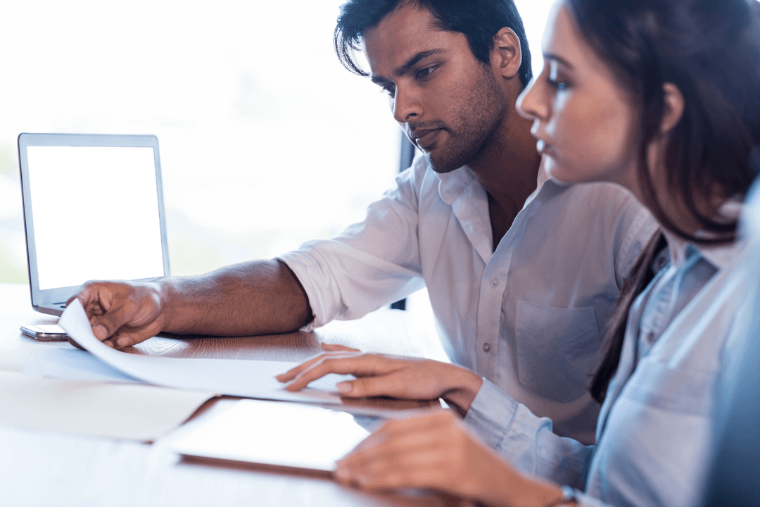 Transparent Communication Between Business Colleagues in Office