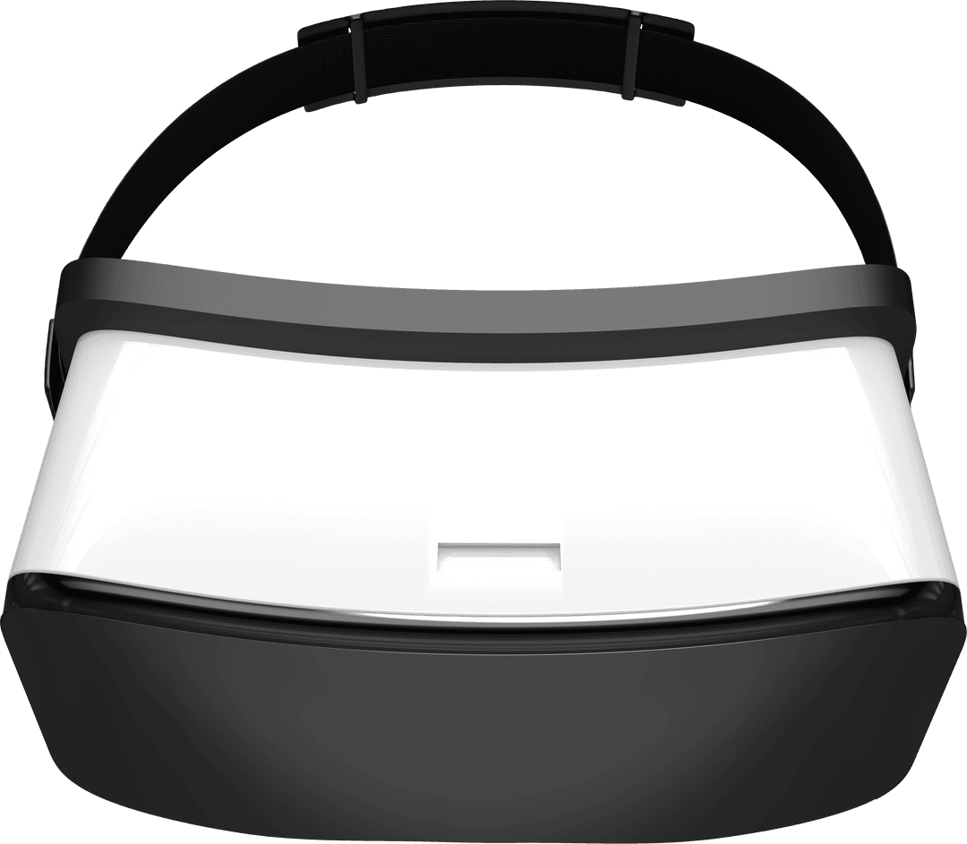 Transparent Black and White Virtual Reality Headset