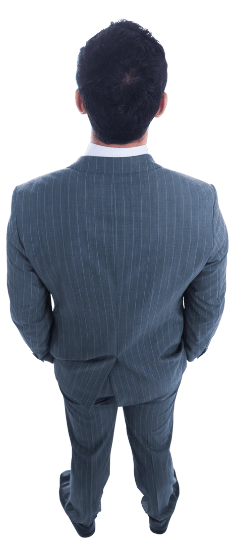 Biracial Businessman in Formal Suit Transparent Background