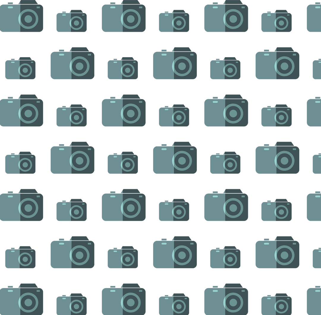 Yellow Green Digital Pattern Photography Camera Transparent Background