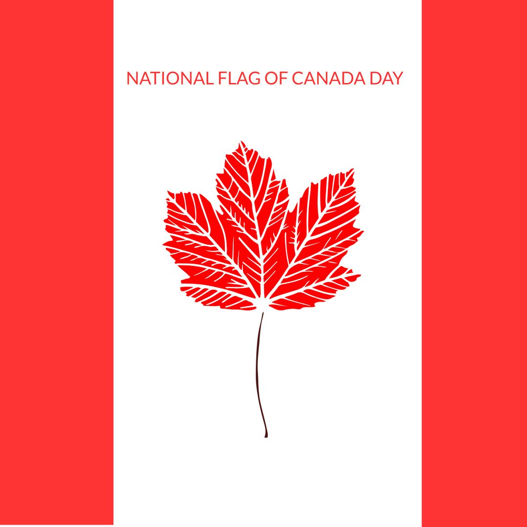 National Flag of Canada Day Celebration with Maple Leaf Design