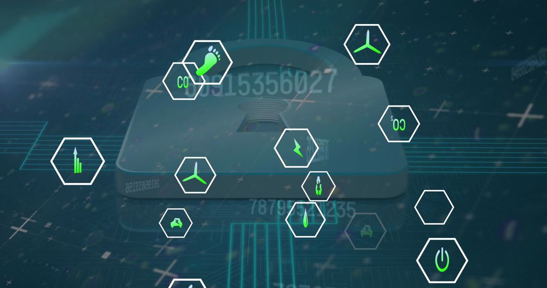 Digital network and data processing visualization