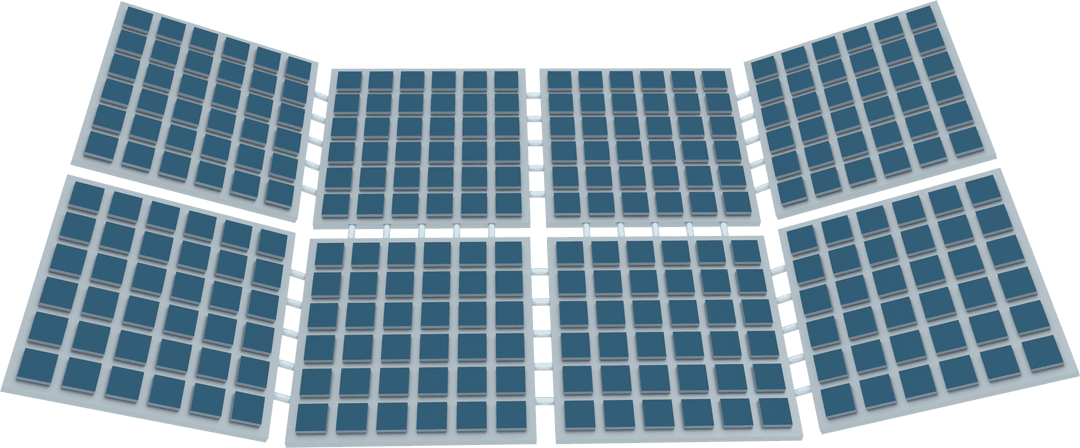 Transparent Solar Panels in Sun Energy Illustration