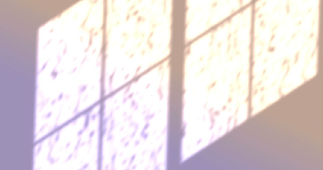 Blurry Window Shadow on Yellow Surface with Rain