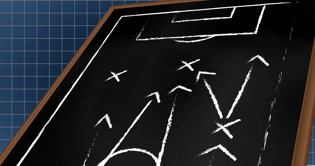 Chalkboard Soccer Strategy Diagrams for Coaching Insights