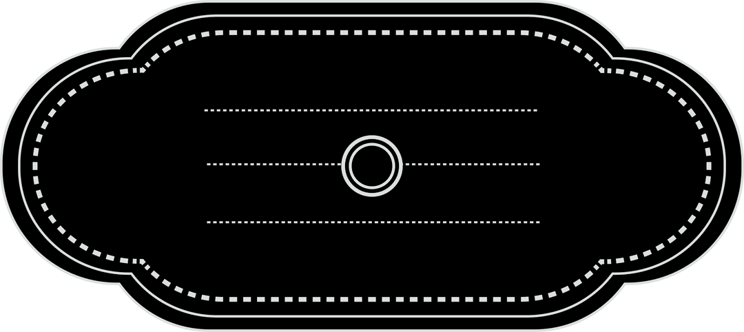 Black Badge Icon with Editing Space on Transparent Background