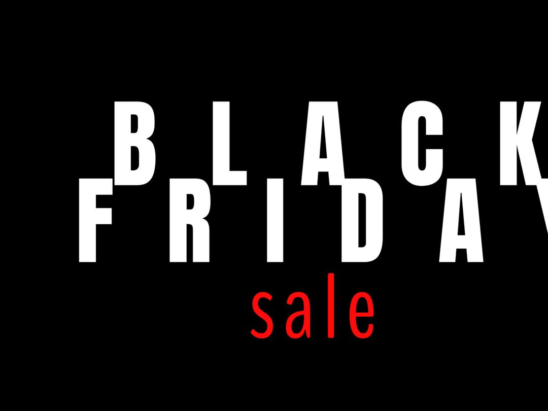 Black Friday Sale Promotion Banner with Red and White Text - Download Free Stock Templates Pikwizard.com