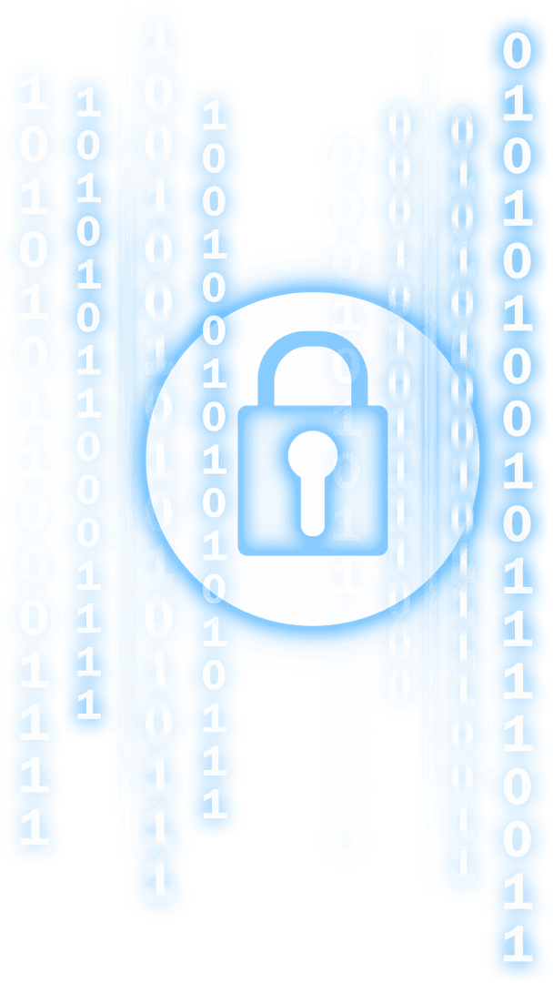 Transparent Security Lock Guarding Binary Code - Download Free Stock Images Pikwizard.com