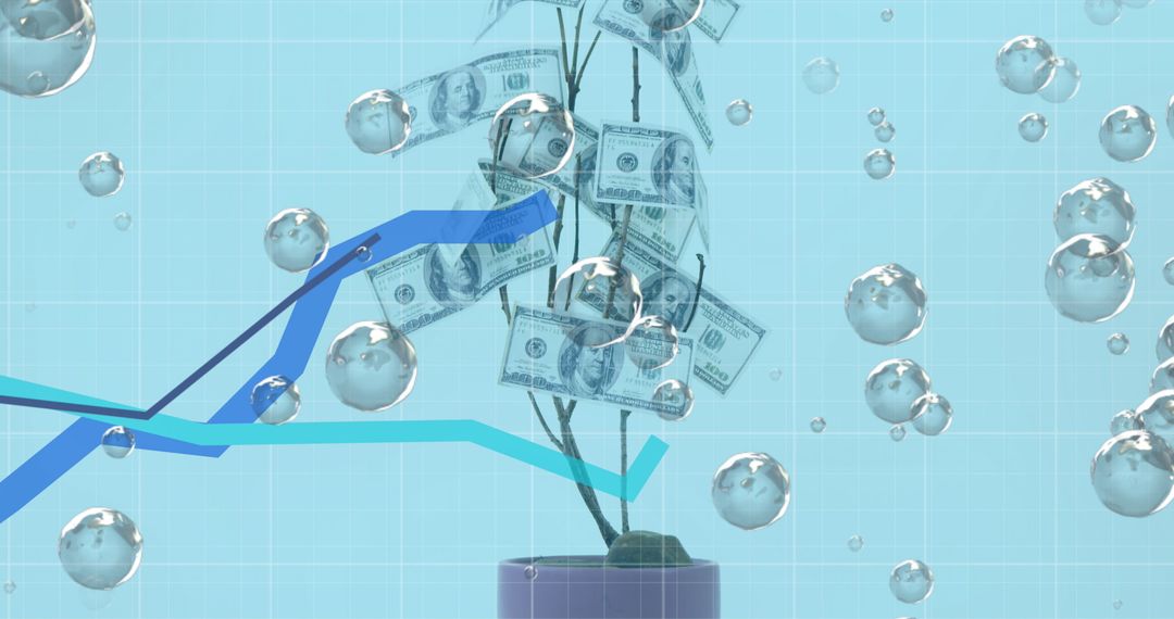 Growing Money: Dollar Tree with Bubbles and Graph Data