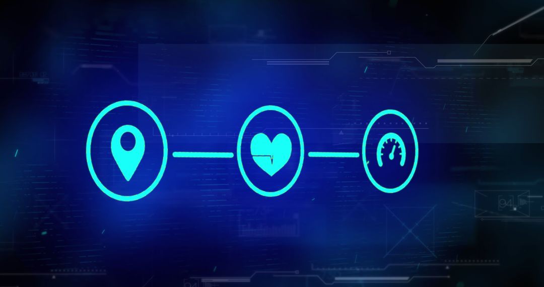 Digital Data Processing with Network Connections and Icons
