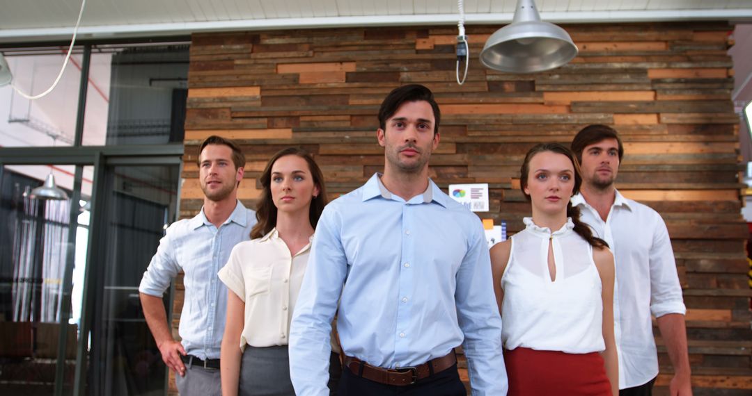 Confident Business Executives in Office Enviro