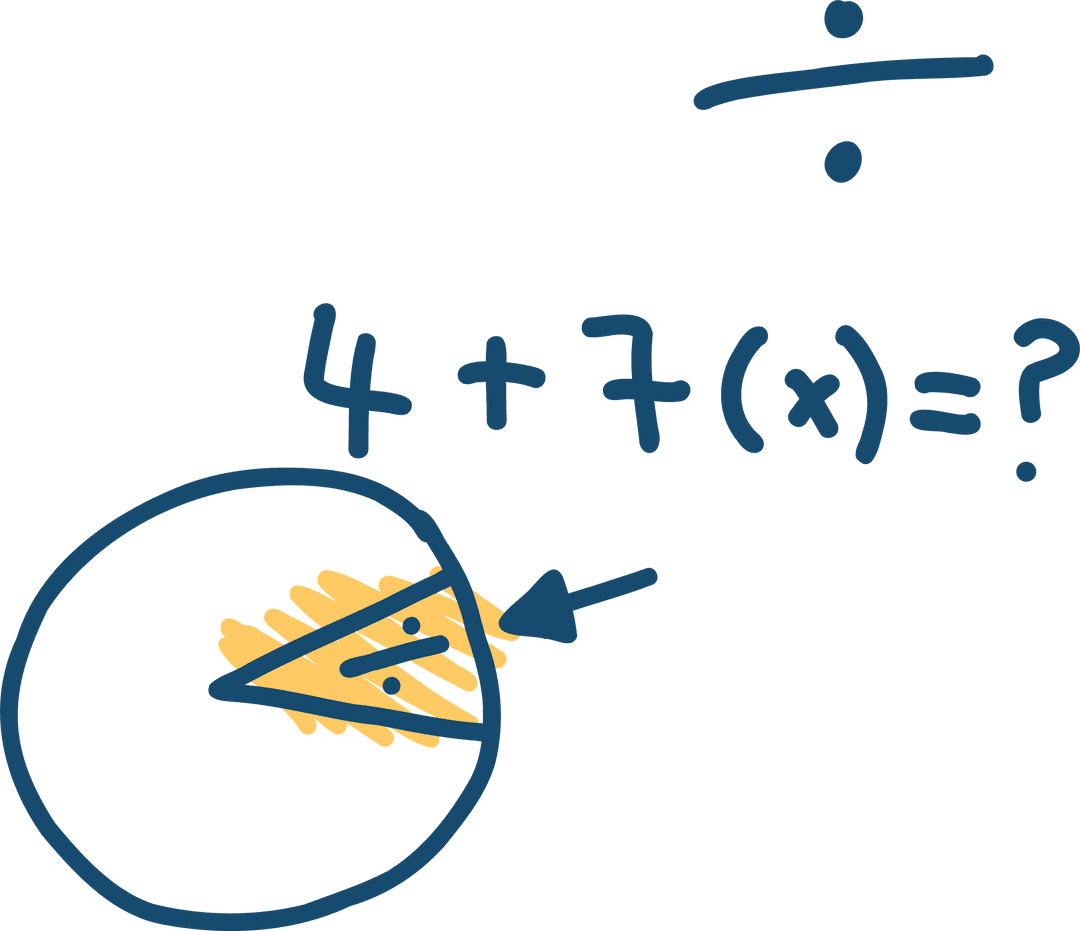 minimalist mathematical diagram of circle with fraction calculation and arrow - Download Free Stock Images Pikwizard.com