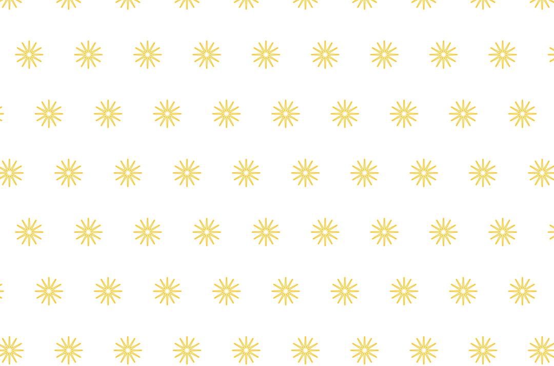 Yellow Abstract Flower Pattern on Transparent Background Seamless Design