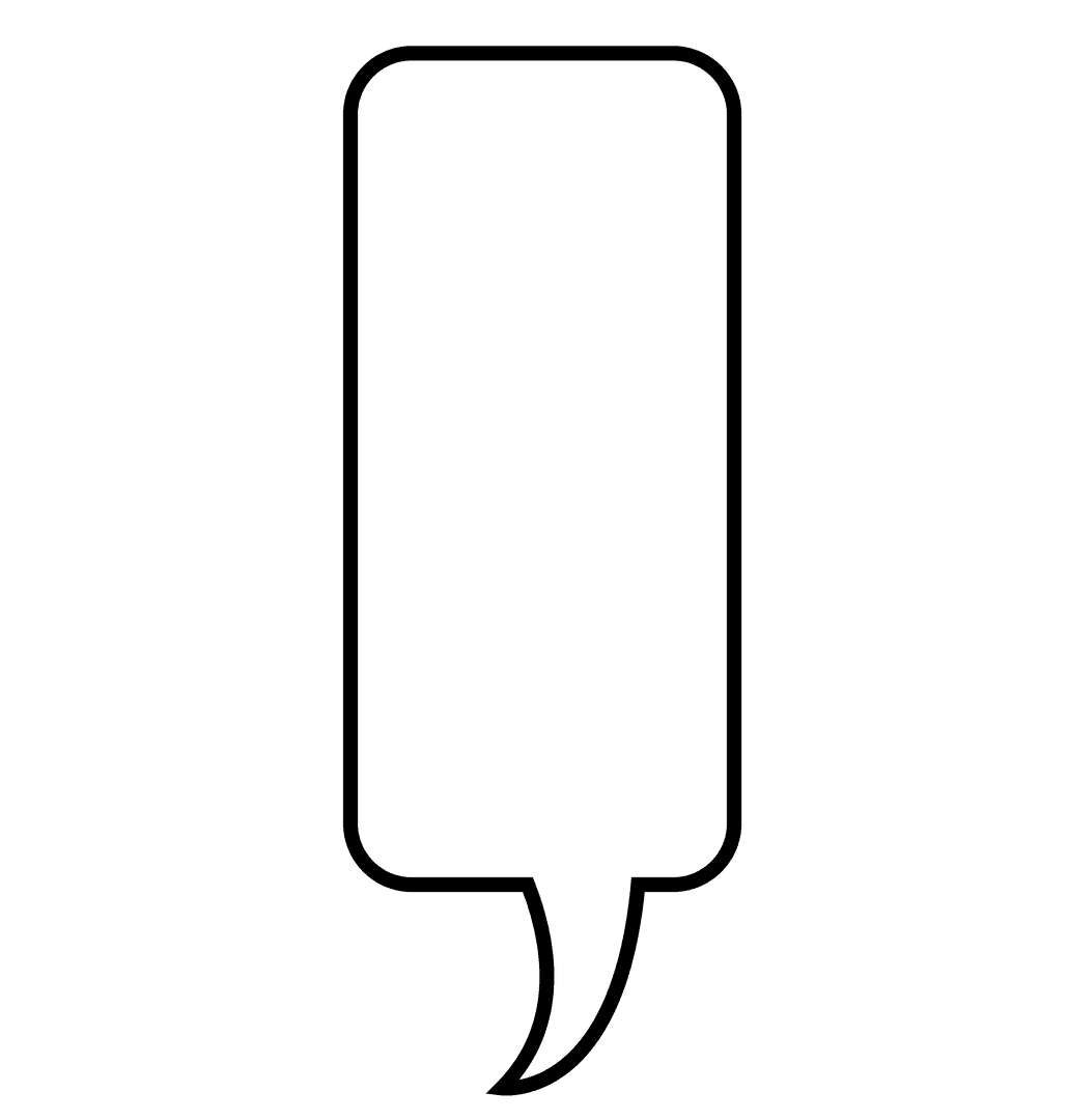 Digital speech bubble on transparent background for communication design