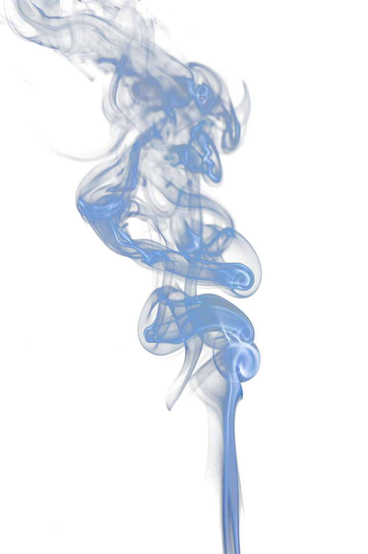 Clear Vertical Plume of Rising Blue and Grey Smoke on Transparent Background - Download Free Stock Images Pikwizard.com