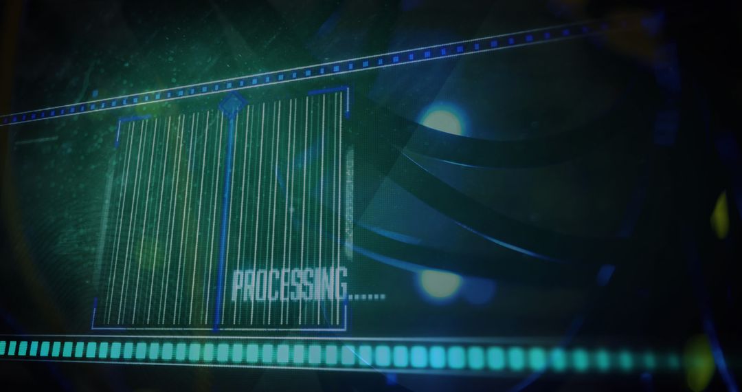 Digital Data Processing and Global Technology Concept