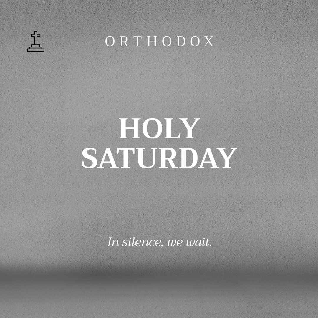 Orthodox Holy Saturday with Religious Symbolism