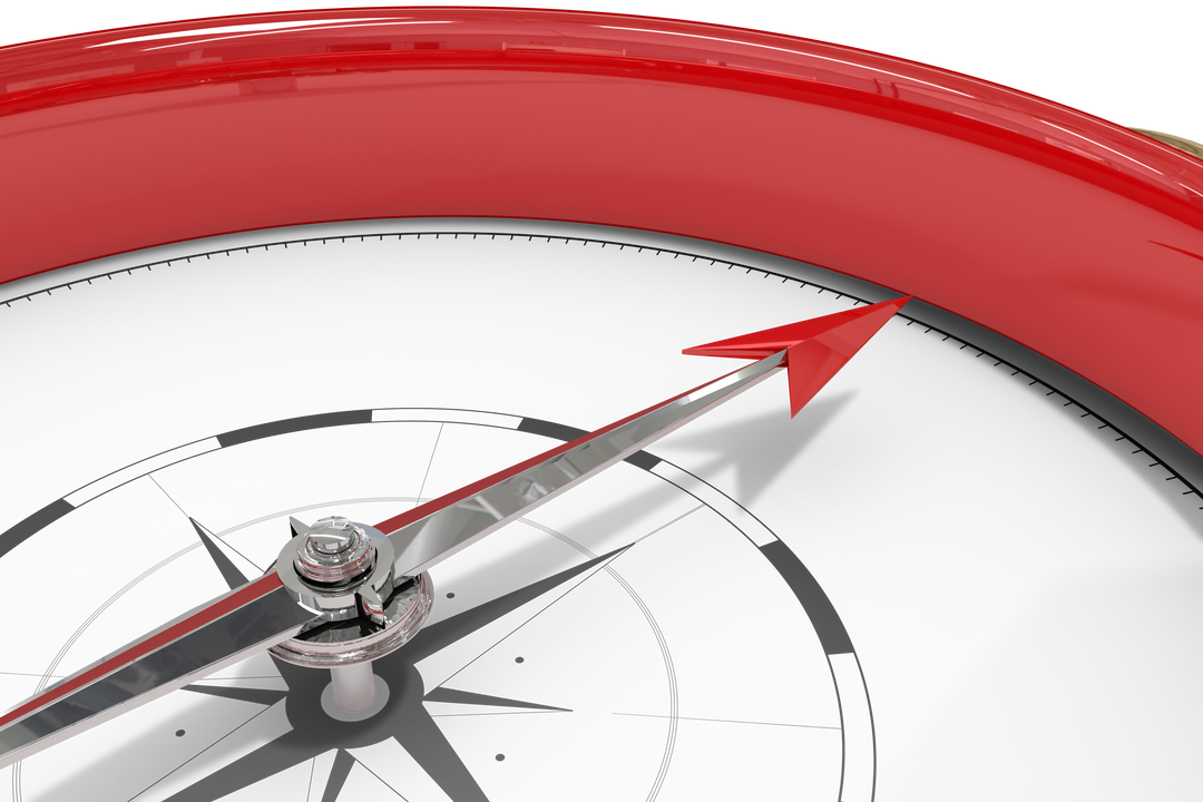 Red Compass on Transparent Background, Symbol of Navigation and Direction - Download Free Stock Images Pikwizard.com