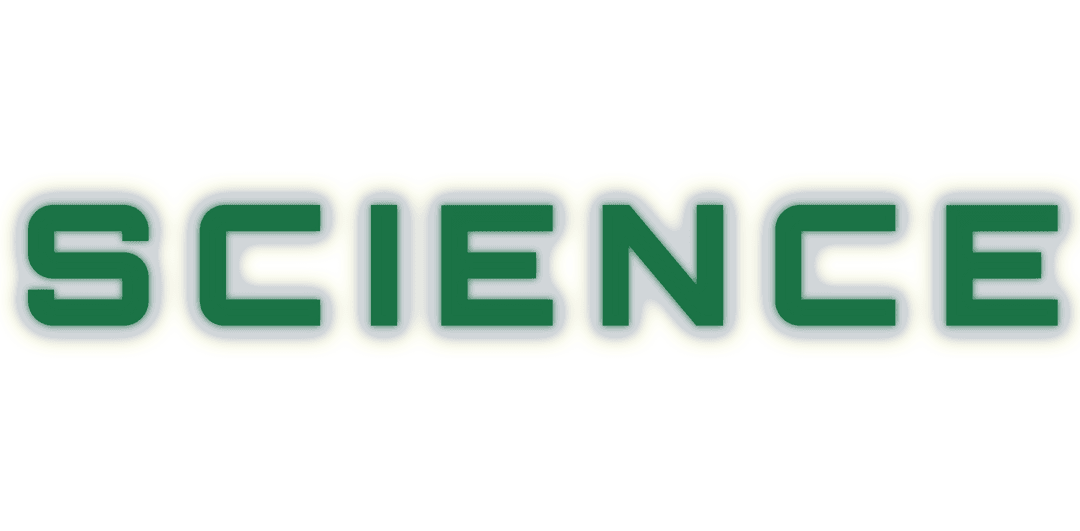 Green Science Word with Transparent Underline Effect