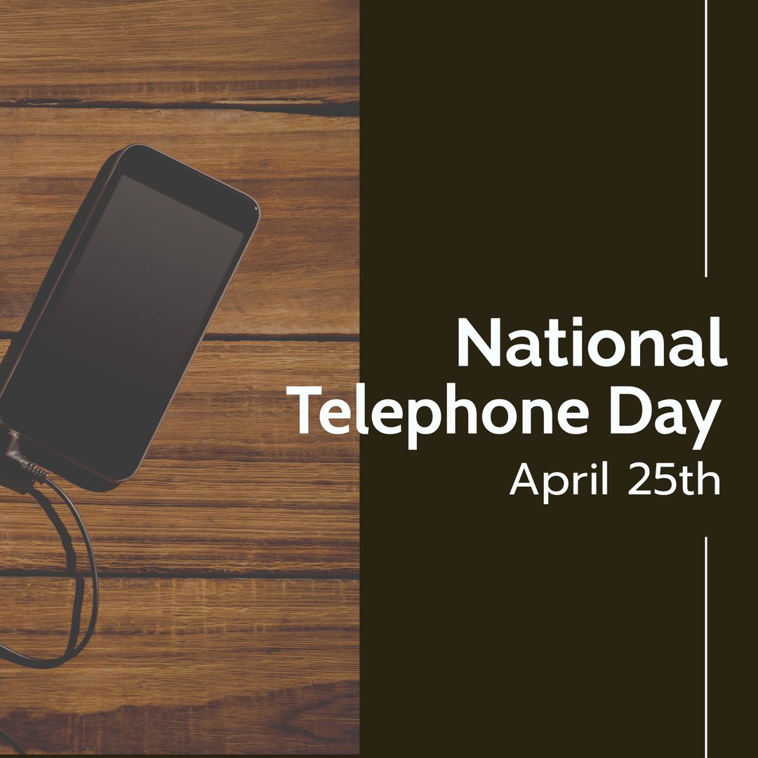 Celebrating National Telephone Day Technology Concept