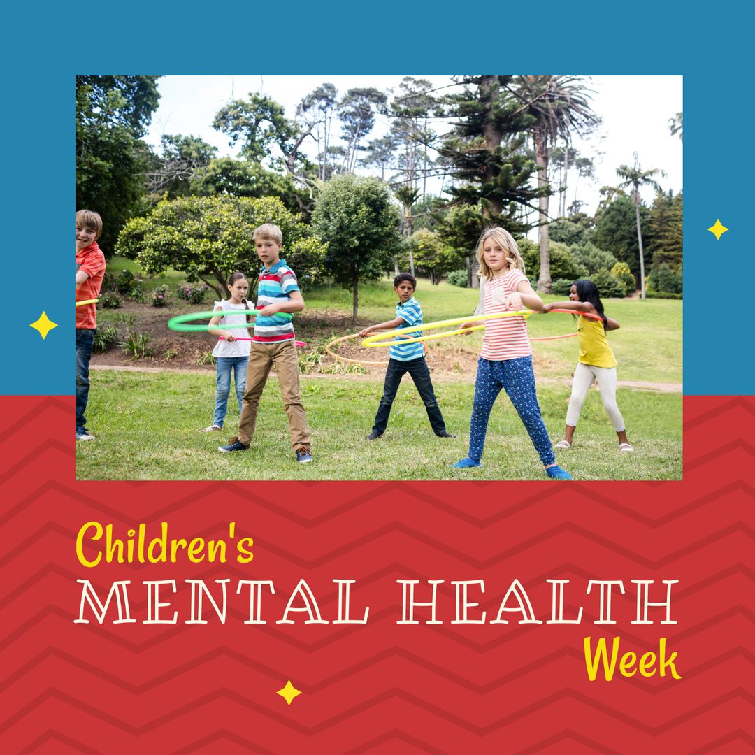 Children Playing in Park During Mental Health Week Event