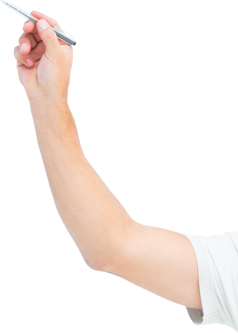 Transparent Arm Holding Pen for Creative Design